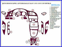 Mitsubishi Eclipse Eagle Talon 1995- 1999 Bazel Black Carbon Fiber Dash Trim Kit