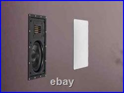 Monoprice 2-Way Carbon Fiber In-Wall Speakers 6.5in With Ribbon Tweeter (Pair)