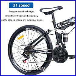Mountain Bike 26'' Front Suspension 21 Speed MTB Mens Bicycle Dual Disc Brakes