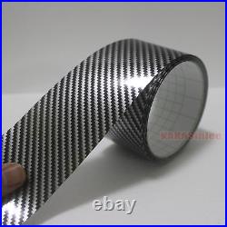 Multi-function Black 2D Glossy Texture Carbon Fiber Vinyl Tape Wrap Sticker CF