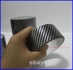 Multi-function Black 2D Glossy Texture Carbon Fiber Vinyl Tape Wrap Sticker CF