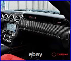 Mustang 2015-2023 Real Carbon Fiber Whole Front Dash Overlay