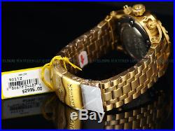 NEW Invicta Reserve 52mm SAS Swiss Retro Chrono 18KGIP Black Dial Bracelet Watch