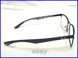 NEW Ray Ban RB8416 2503 Mens Black Carbon Fiber Eyeglasses Frames 55/17145