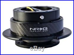 NRG Steering Wheel Quick Release Gen 2.5 Black with Carbon Fiber Ring
