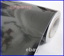 New Car Glossy Mirror Satin Chrome 3D 4D 5D Carbon Fiber Vinyl Wrap Sticker ACAC