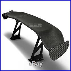 Nrg Carbon Fiber Glass 69gt Racing Spoiler/tail Wing+adjustable Alloy Blacket