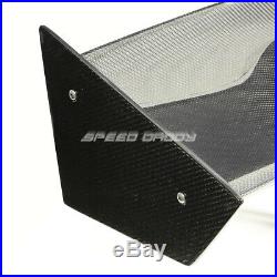 Nrg Real Carbon Fiber Gt Style 59 Racing Rear/back Trunk Spoiler/wing+brackets