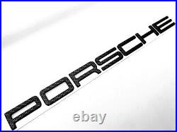 Porsche 911 Carbon Fiber Rear Emblem PORSCHE Carrera Cayman GT3 OEM Nameplate