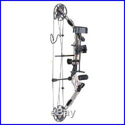Pro Compound Right Hand Bow Kit with Arrow Adjustable 20 to 70lbs Archery Set Camo