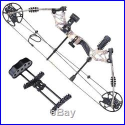 Pro Compound Right Hand Bow Kit with Arrow Adjustable 20 to 70lbs Archery Set Camo