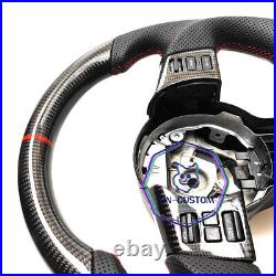 REAL CARBON FIBER Steering Wheel FOR NISSAN 350Z RED LINE With BLACK LEATHER