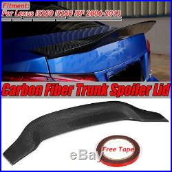 REAL Carbon Fiber HighKick Trunk Spoiler For 2006-2013 LEXUS IS250 IS350 ISF