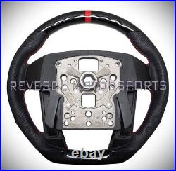 REVESOL Hydro-Dip Carbon Fiber Black Steering Wheel for 2011-2014 F150 RAPTOR