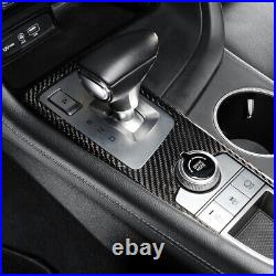Real Carbon Fiber Black Gear Shift Panel Frame Cover Trim For Genesis G70