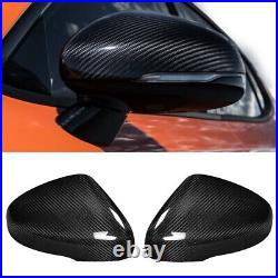 Real Carbon Fiber Car Side Door Rearview Mirror Cover Trim Caps For Kia Stinger