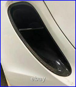 Real Carbon Fiber Car Side Fender Vent Scoops For Porsche 981 Boxster 2013-2015