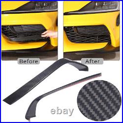 Real Carbon Fiber Front Bumper Side Grill Trim Cover Strip For GR Supra 19+ US