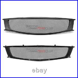 Real Carbon Fiber Front Upper Mesh Grill Grille For 2008-2013 Infiniti G37 2Dr