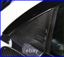 Real Carbon Fiber Front Window Decor Cover Trim For Tesla Model 3/Y 2021-2023