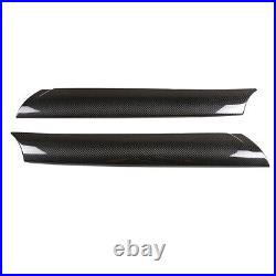 Real Carbon Fiber Front Window Side A-pillar Cover Trim For Toyota Supra 19-21