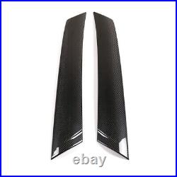 Real Carbon Fiber Front Window Side A-pillar Cover Trim For Toyota Supra 19-21