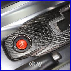 Real Carbon Fiber Gear Shift Knob Panel Cover Trim For Nissan GTR R35 2008-2016