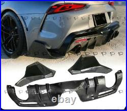 Real Carbon Fiber Rear Bumper Diffuser Lip For Toyota Supra GR A90 MK5 2020-2023