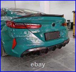 Real Carbon Fiber Rear Tail Fins Rear Spoiler Cover For BMW M8 F91 F92 2019-2023