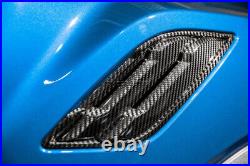 Real Carbon Fiber Side Fender Air Vent Cover Trim For Ford F150 Raptor 2015-2020