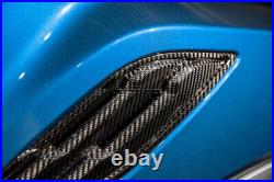 Real Carbon Fiber Side Fender Air Vent Cover Trim For Ford F150 Raptor 2015-2020