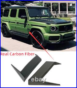 Real Carbon Fiber Side Fender Vent Trims For Benz G Class G63 W463 AMG Wagon
