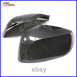 Real Carbon Fiber Side Mirror Cover Cap Add On For INFINITI QX50 QX60 QX70 18-22