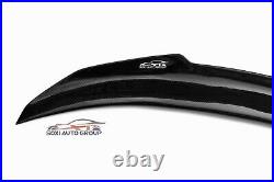 Real Carbon Fiber Trunk Spoiler Wing PSM Style For 2009-16 AUDI S4 4-Door Sedan