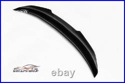 Real Carbon Fiber Trunk Spoiler Wing PSM Style For 2009-16 AUDI S4 4-Door Sedan