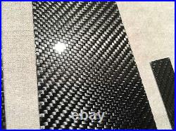 Real Carbon Fiber Window Pillar Panel Covers Fits 06-11 E90 M3 335i 330i 328i 4D