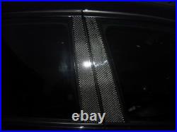 Real Carbon Fiber Window Pillar Panel Covers Fits 06-11 E90 M3 335i 330i 328i 4D