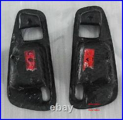 Real Dry Carbon Fiber Handle Bowl Covers For Honda Civic EG 92-95