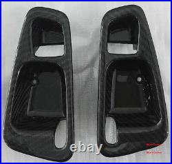 Real Dry Carbon Fiber Handle Bowl Covers For Honda Civic EG 92-95