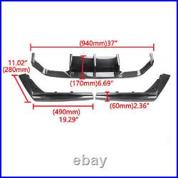 Rear Bumper Diffuser Lip Carbon Fiber For BMW F80 M3 F82 F83 M4 15-20 PSM Style