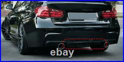 Rear Bumper Diffuser Lip For BMW F30 3 Series 320i 328i 335i 12-18 Carbon Fiber