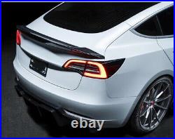 Rear Lip Bumper Diffuser Cover Trim For Tesla Model 3 Sedan 2017+ Carbon Fiber