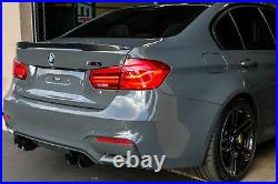 Rear Trunk Spoiler For BMW F30 M4 Style Carbon Fiber Looking Sedan Racing Sport