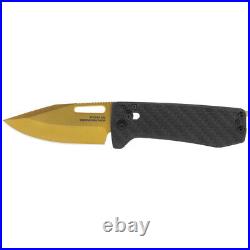 SOG Ultra XR Knife Black Carbon Fiber and Gold S35VN 12-63-02-57