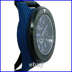 SQUALE T-183 BLUE CARBON 60 ATMOS DIVER 600M Men's Watch WARRANTY Ltd Ed 150pcs