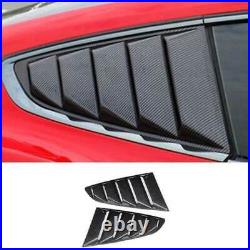 ST Carbon Fiber Side Vent Window Scoop Louver Cover For Ford Mustang 20152022