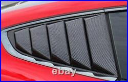 ST Carbon Fiber Side Vent Window Scoop Louver Cover For Ford Mustang 20152022