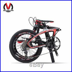 Sava Z1 Folding Bike 20'' T700 Carbon Fiber Frame Mini Compact Foldable 9 S