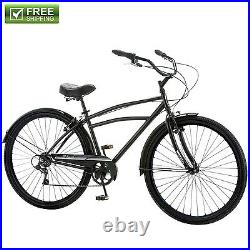 Schwinn Cruiser Bike 29 Black Comfort Men's Bicycle City Beach Ride Shimano NEW