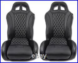 Set of 2 Black Carbon Fiber Can Am X3 Suspension Seats
